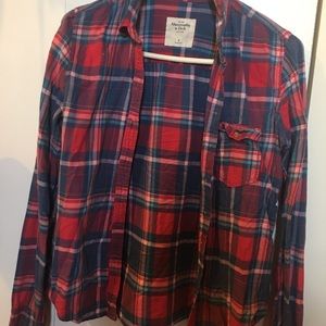 Abercrombie & Fitch Plaid Button Up